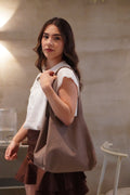 ITALIA TOTE BAG FOLIA NUDE