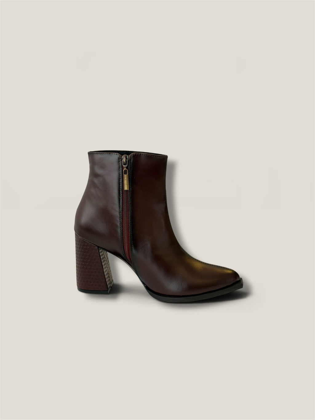COSTURA BURGUNDY BOOTS